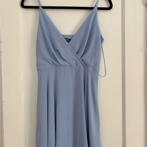 Express Light Blue Spaghetti Dress